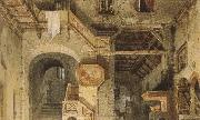 giuseppe verdi a set design by carlo ferrario for verdi s grand opera la forza del destino oil painting